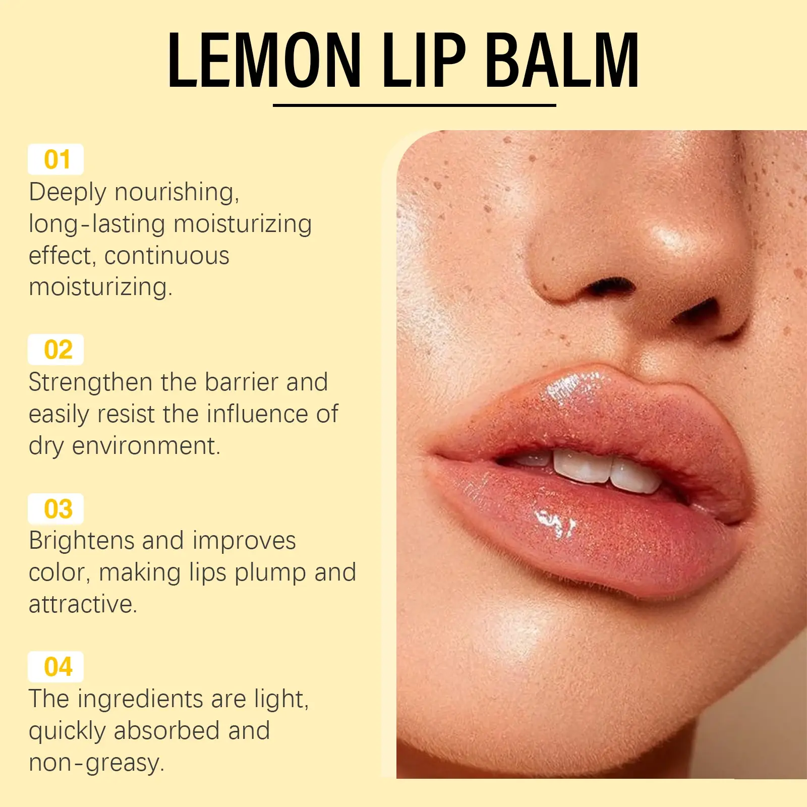 Ginger Lemon Lip Balm Mask Gloss Oil Exfoliating Clean Turmeric Dark Melanin Remove Improve Dullness Moisturizer Lip Balm Care
