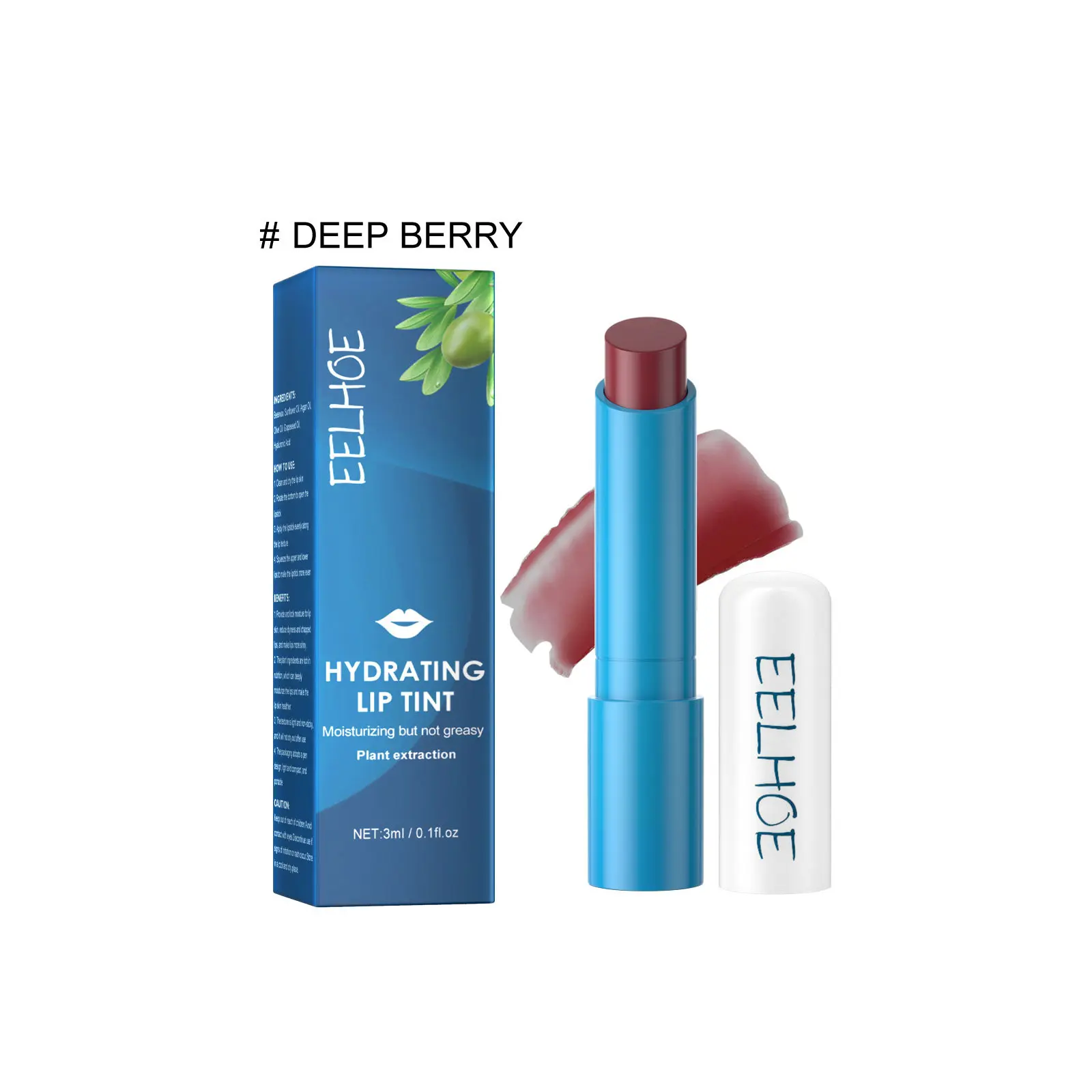 EELHOE Hydrating Lip Balm Tint Long Lasting Moisturizing Lips Plumper Nourishing Smoothing Anti-Cracking Lips Makeup Lip Gloss