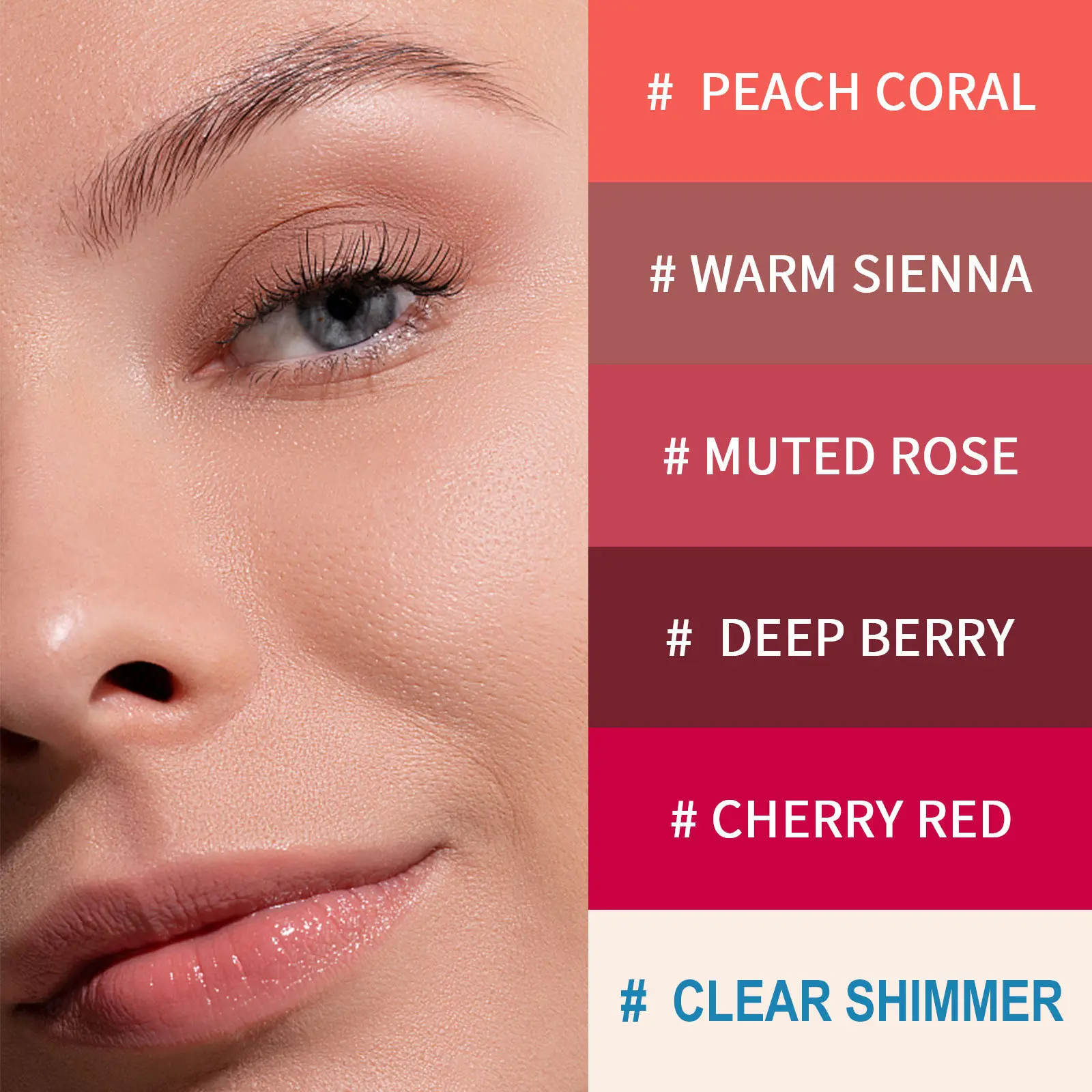 EELHOE Hydrating Lip Balm Tint Long Lasting Moisturizing Lips Plumper Nourishing Smoothing Anti-Cracking Lips Makeup Lip Gloss