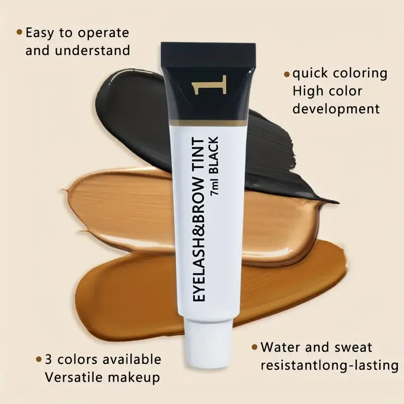 Eyebrow Dye Kit, Waterproof and Sweat-proof Eyebrow Dye, Comes with a Brush, Long-lasting Eyebrow Shaping and Enhancement Effect