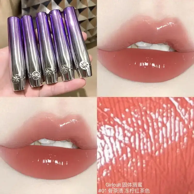 Girlcult Solid Lip Gloss Moisturizing Matte Lip Gloss Long-lasting Non Stick Cup Lipstick Waterproof Lip Cream Makeup