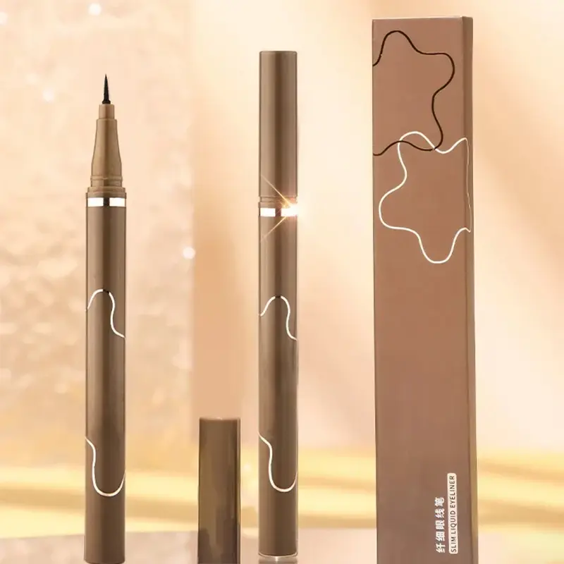 Ultra-fine Matte Liquid Eyeliner Pencil Waterproof Quick Drying Fluent Black Brown Lying Silkworm Lower  Eyelashes Eyeliner