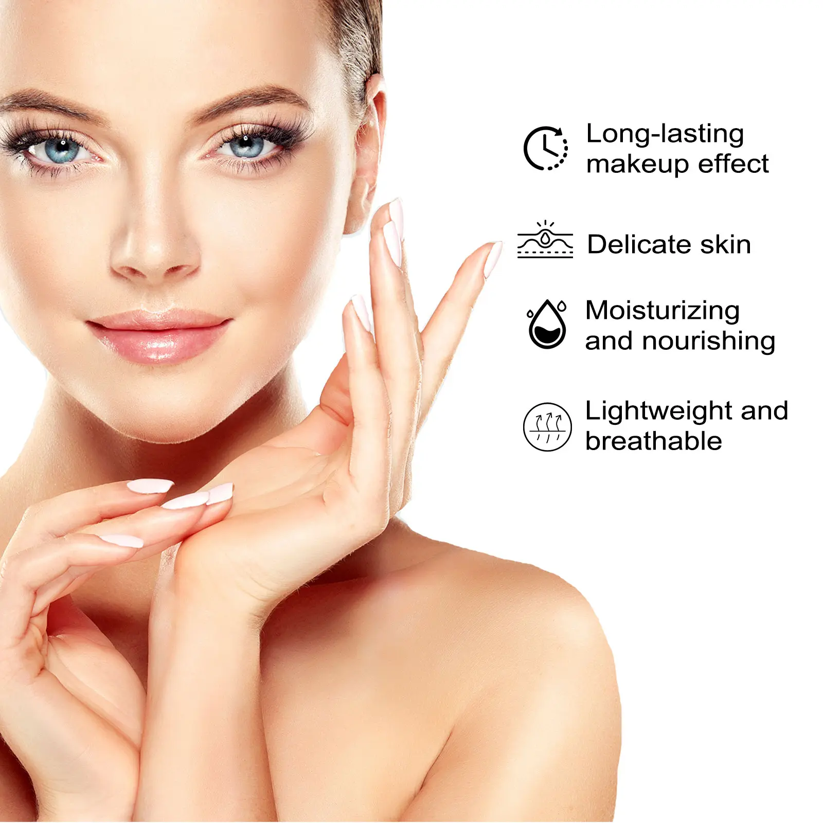 EELHOE 6 Colors Pressed Face Powder with Powder Puff Matte Oil Control Long-Lasting Waterproof Smooth Face Skin Powder Makeup 8g