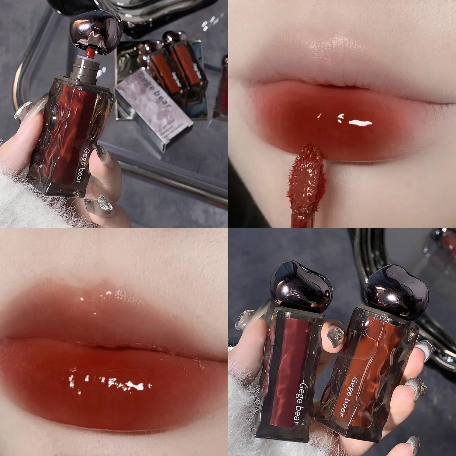 Glacier Melt Lip Gloss Moisturizing Hydrating Water Glossy Mirror Finish Plumping Lip Color Non Sticky Cup Proof Lipstick