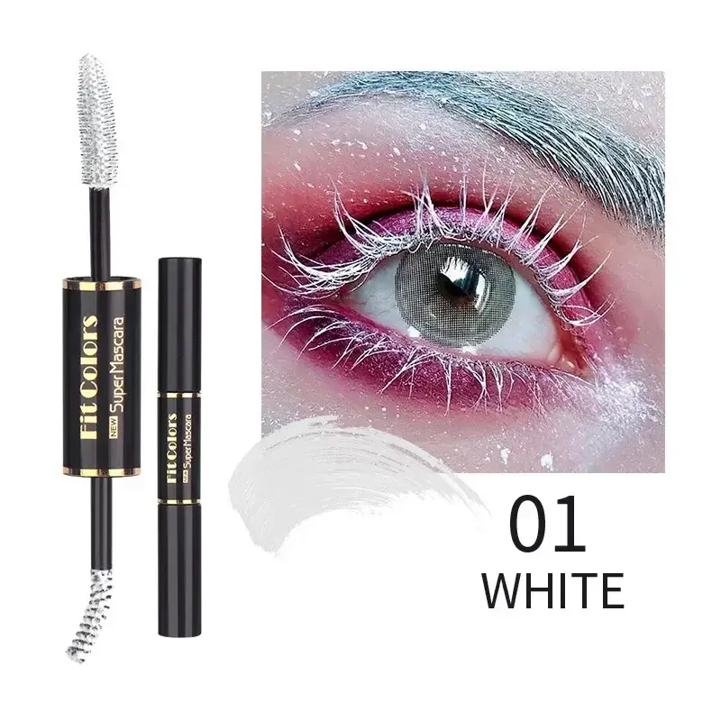 Waterproof Mascara Eyelashes Extension Thick Curling Non-smudge Quick Dry Long-lasting Blue Purple White Colorful Mascara Makeup