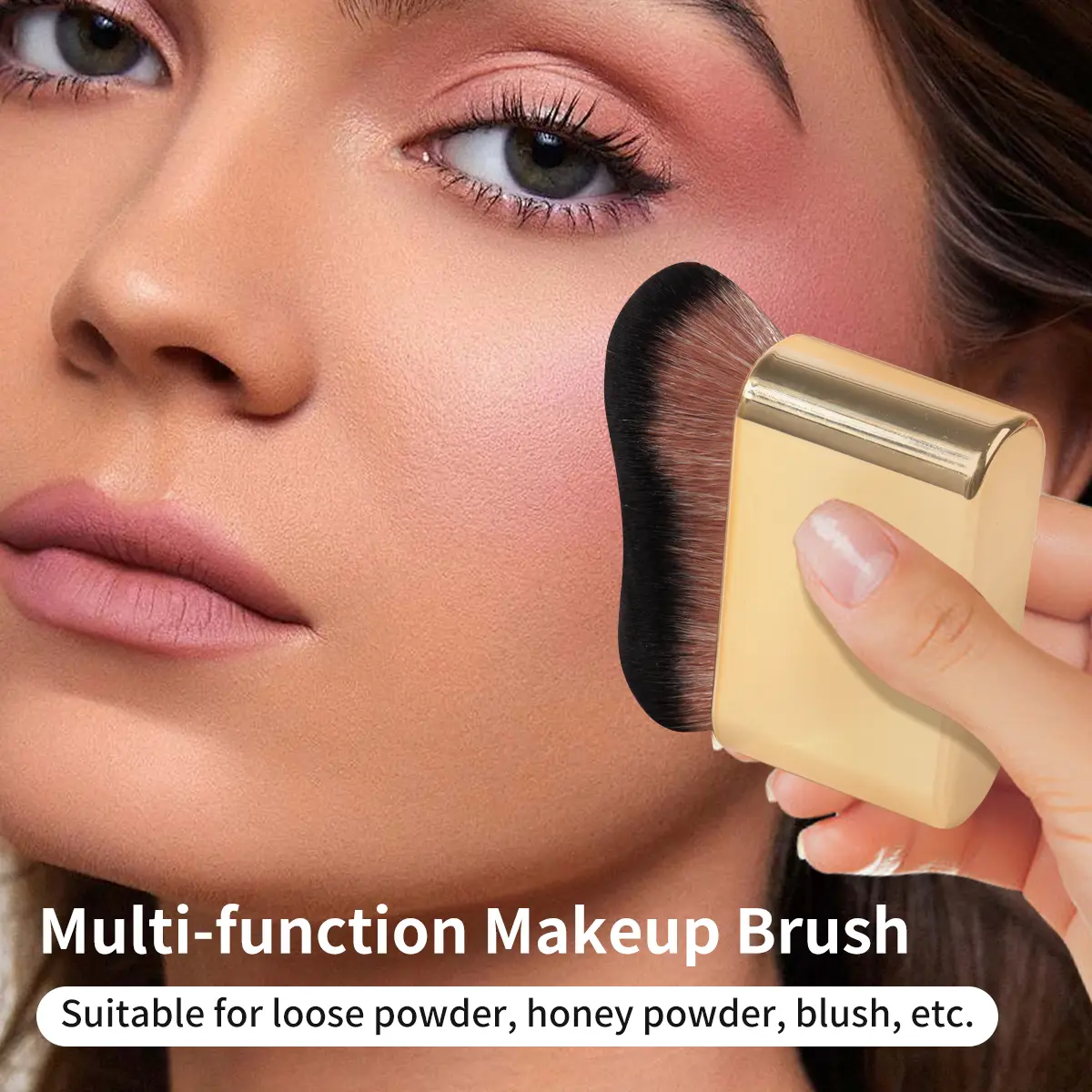 Foundation Brush Large Makeup Brushes for Contouring Tanning Liquid Foundation Cream Blush Soft Bristle Brush Makeup Tool