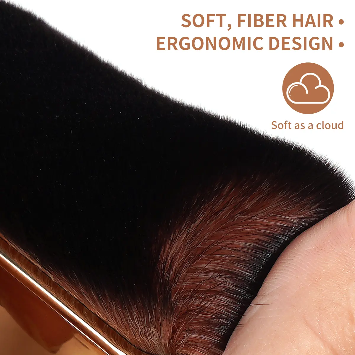 Foundation Brush Large Makeup Brushes for Contouring Tanning Liquid Foundation Cream Blush Soft Bristle Brush Makeup Tool