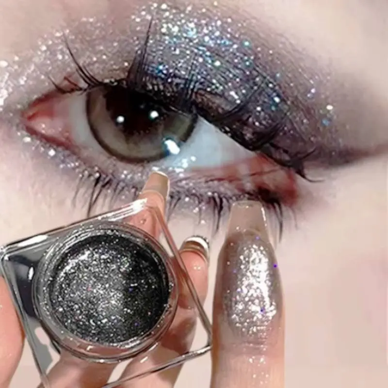 Diamond Polarized Monochrome Eyeshadow Galaxy Highlight Burst Glitter Piece Glitter Eye Shadow Brightening Liquid Not Fly Powder