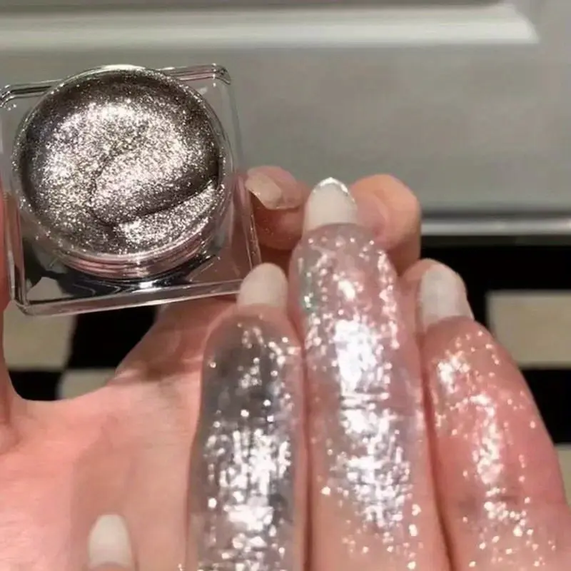 Diamond Polarized Monochrome Eyeshadow Galaxy Highlight Burst Glitter Piece Glitter Eye Shadow Brightening Liquid Not Fly Powder