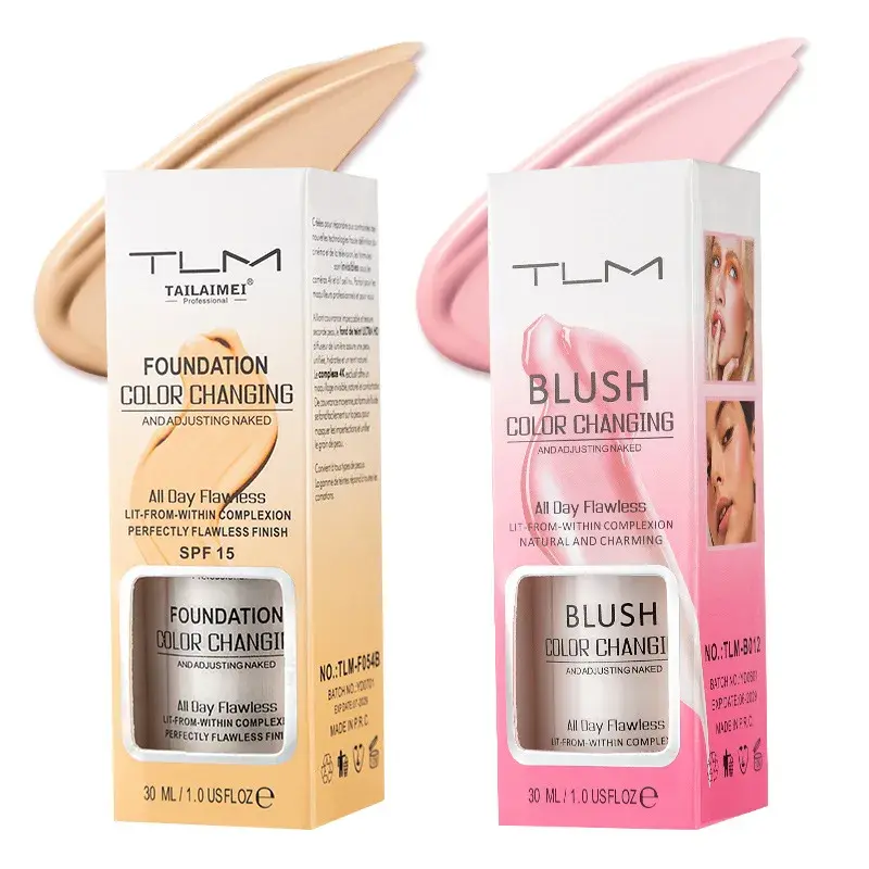 TLM Foundation Magic Color Changing Foundation Liquid Soft Matte Long Lasting Hydrating Makeup Base Maquiagem Makeup Wholesale