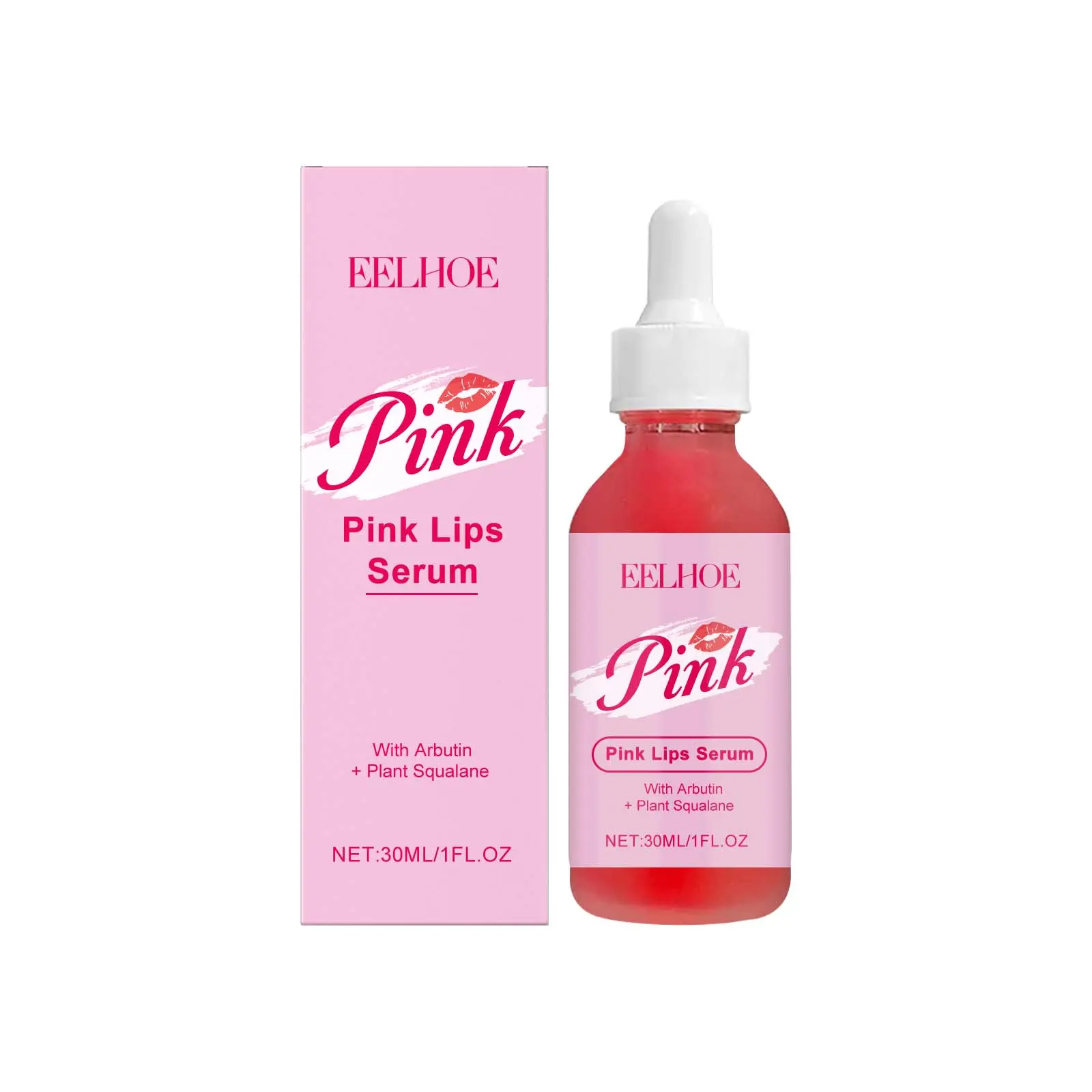 Pink Lip Serum Plump Lips Fast Lightening Dark Lip Remove Dead Skin Lip Lines Exfoliating Brighten Moisturizer Lip Balm Essence