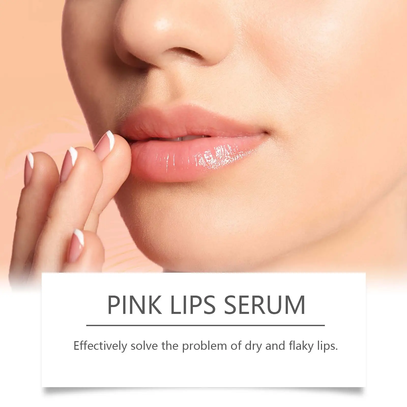 Pink Lip Serum Plump Lips Fast Lightening Dark Lip Remove Dead Skin Lip Lines Exfoliating Brighten Moisturizer Lip Balm Essence