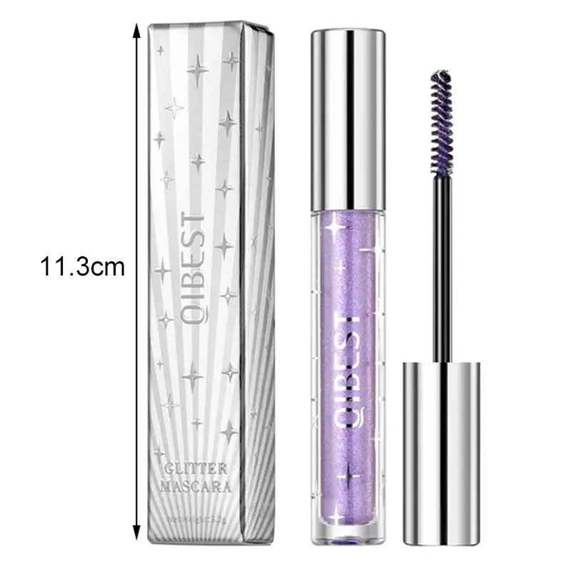 Diamond Glitter Mascara Sliver Gold Purple Galaxy Sequins Eyelashes Quick Dry Lasting Waterproof Curling Thick Shiny Eyelash