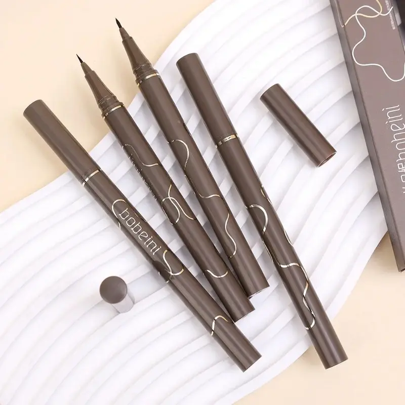 Matte Black Brown Liquid Eyeliner Ultra-thin Waterproof Quick Dry Eyeliner Pen Anti-sweat Lasting Eyeliner Beauty Eyes Make Up