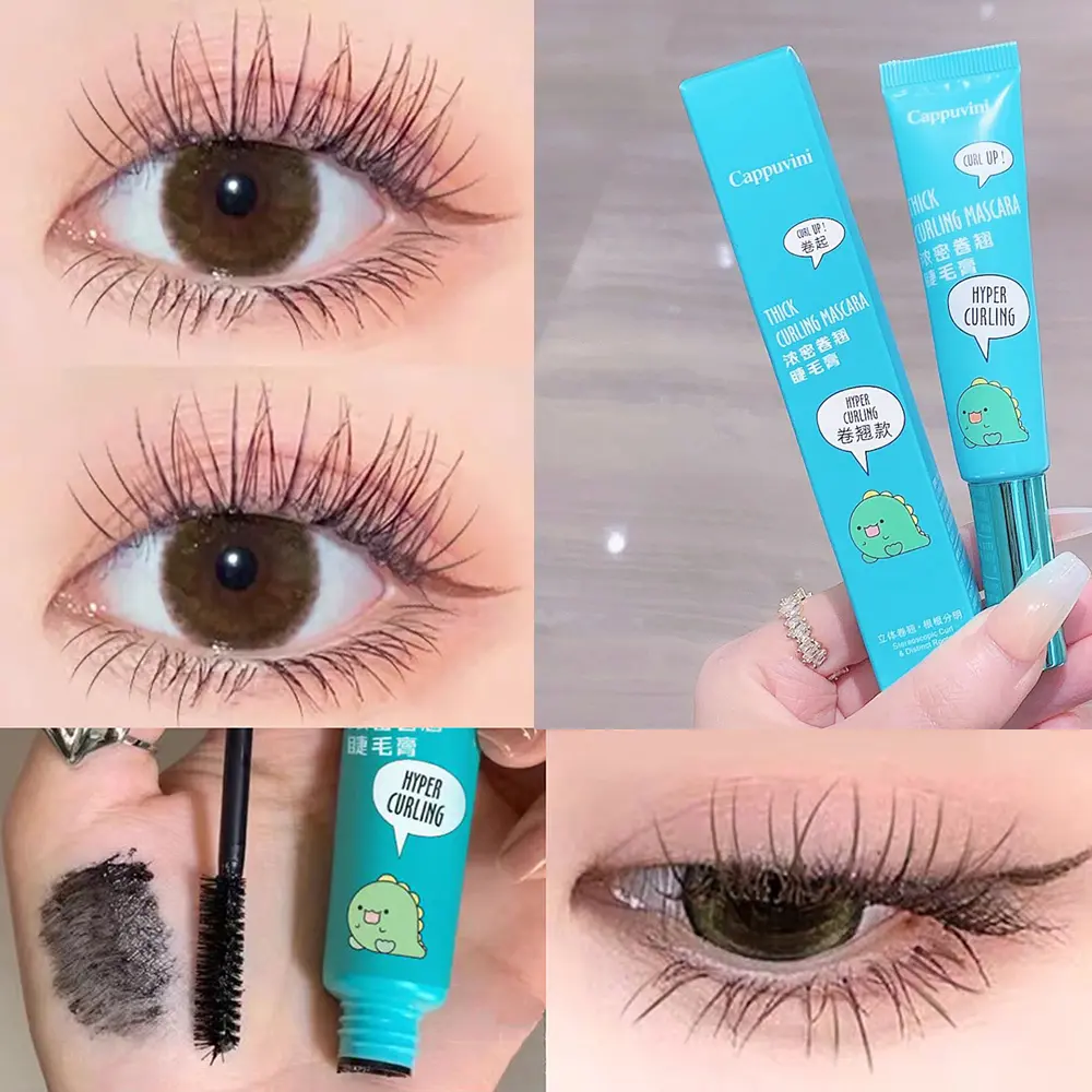 Brown Mascara Curl Thick Lengthening Eyelash Mascara Waterproof Non-smudge Black Natural Curling Eyelash Makeup Mascara