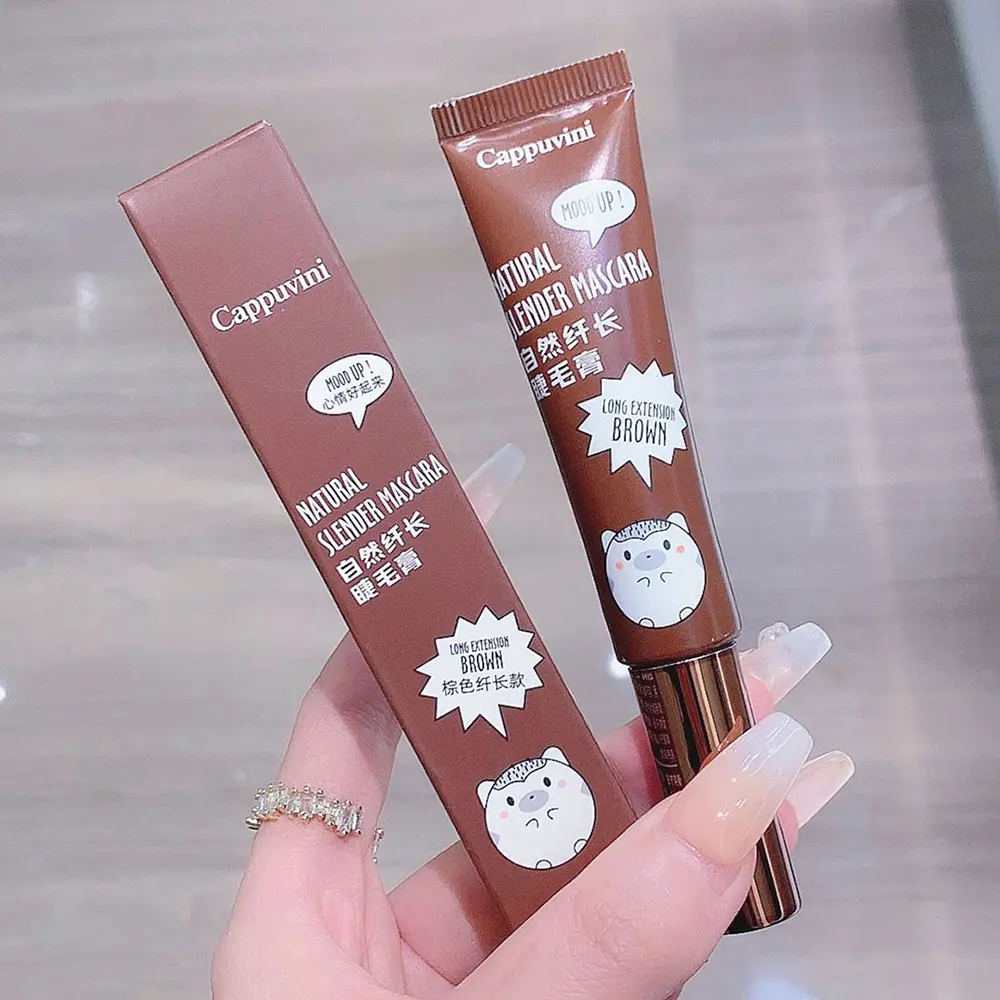Brown Mascara Curl Thick Lengthening Eyelash Mascara Waterproof Non-smudge Black Natural Curling Eyelash Makeup Mascara
