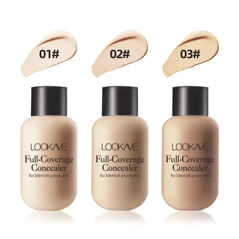 Lightweight and Compact Mini Liquid Concealer-High Coverage for Acne,Ddark Circles and Blemishes,Travel-Friendly FaceMakeup Base