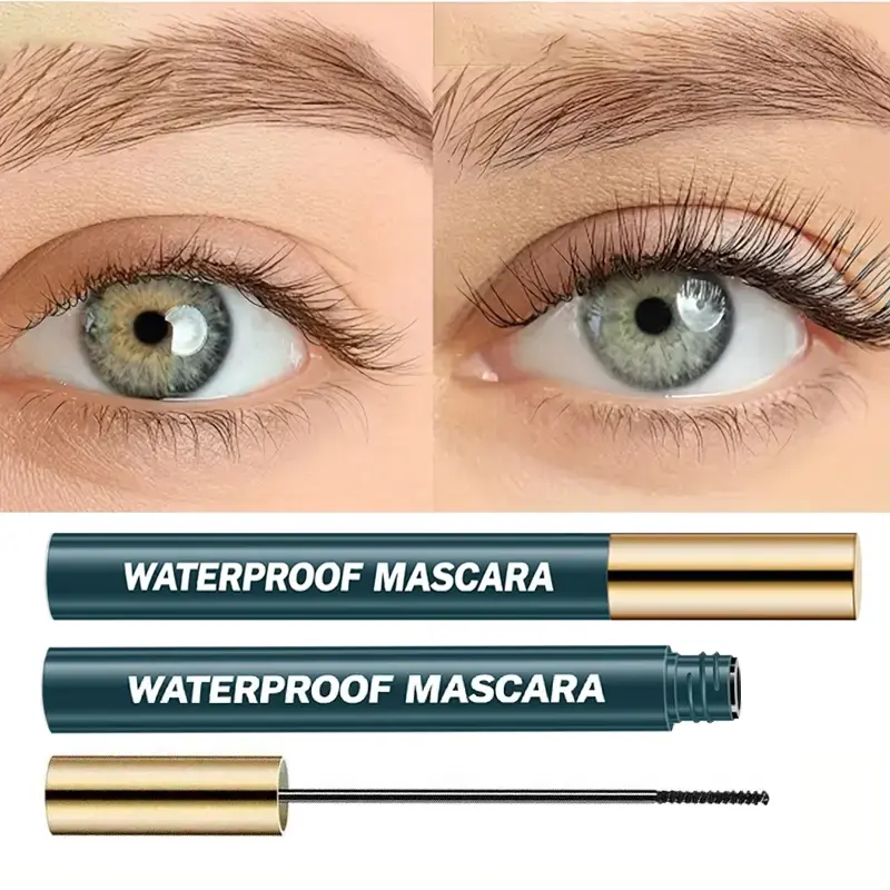 Ultra Fine Volumizing Mascara -Natural Effect， Waterproof & Sweat Proof, Long Lasting-Perfect Festivals and Special Occasions