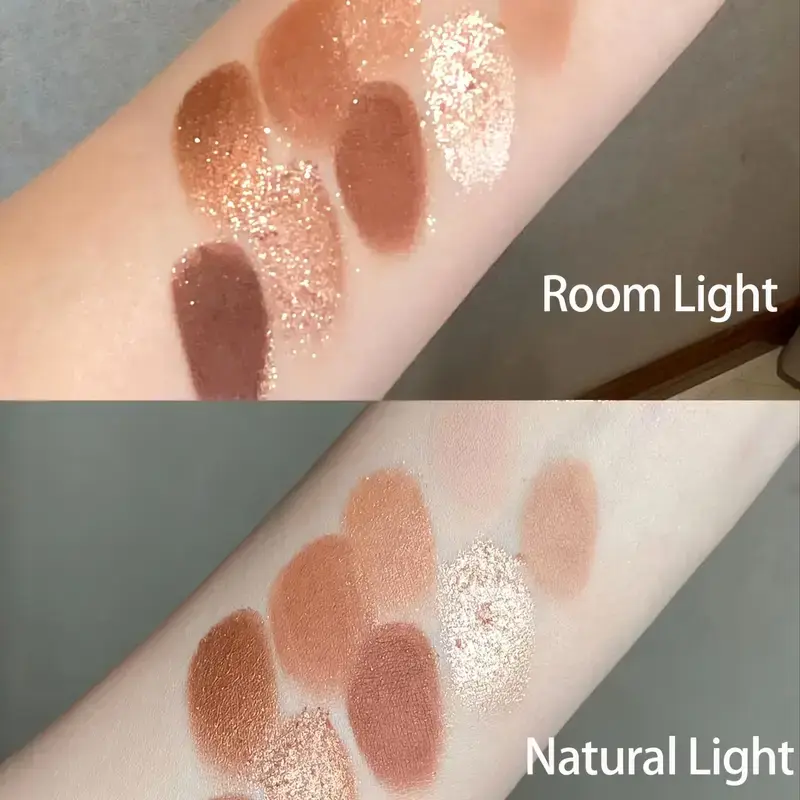 Urbancy 9 color Chocolate Eyeshadow Palette Matte Pearlescent Glitter Glitter Earth Eyeshadow Makeup