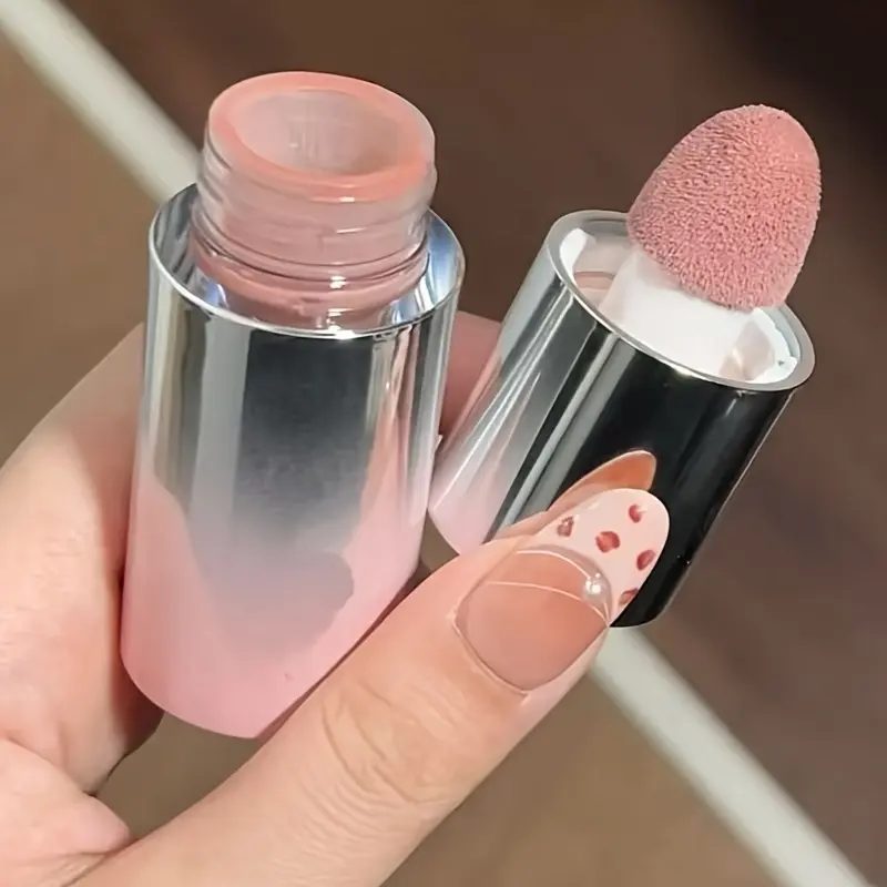 Herorange Liquid Blush Stick, with Sponge Tip, Suitable for Lips and Cheeks, Waterproof and Long-Lasting Color Correction, Suitable for All Skin Color, with Brightening Effect, Birthday Gift, Valentine's Day Gift Net Content 5.8g