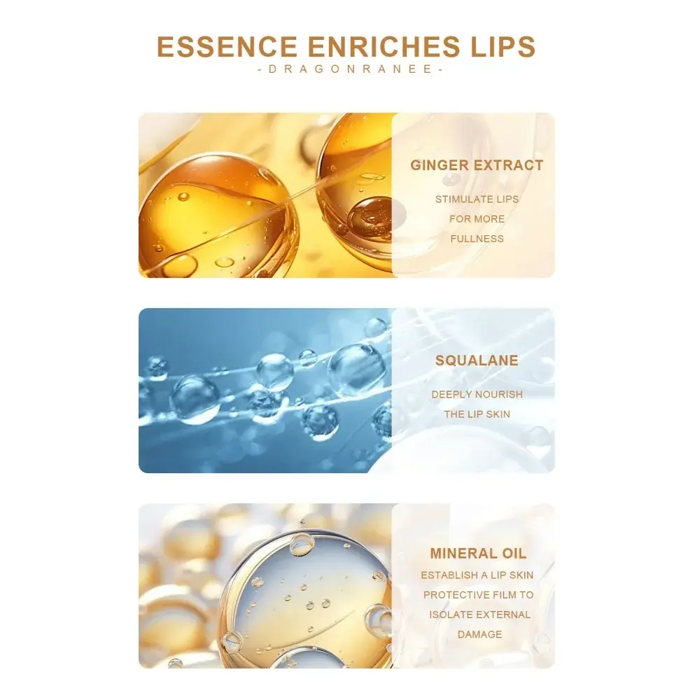 Instant Volumizing Lip Plumper Oil Lip Enhancer Moisturizing Anti-Wrinkle Lip Gloss - Sexy Lip Care Plumping Serum Lipstick