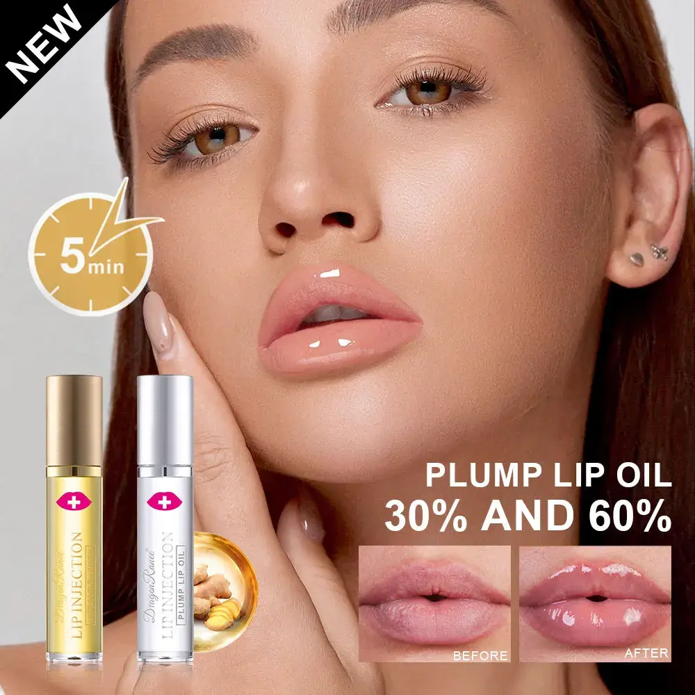 Instant Volumizing Lip Plumper Oil Lip Enhancer Moisturizing Anti-Wrinkle Lip Gloss - Sexy Lip Care Plumping Serum Lipstick