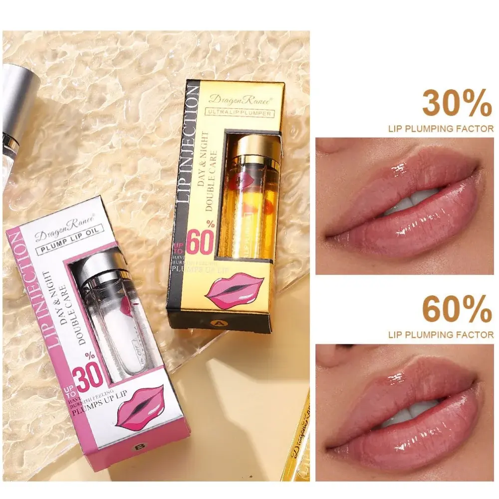 Instant Volumizing Lip Plumper Oil Lip Enhancer Moisturizing Anti-Wrinkle Lip Gloss - Sexy Lip Care Plumping Serum Lipstick