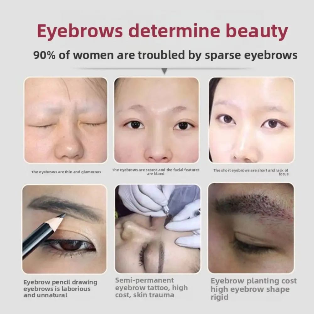 Eyebrow Growth Serum Eyelash Hair Growth Anti Hairs Loss Product Prevent Baldness Fuller Thicker Lengthening Eyebrow Makeup 30ml