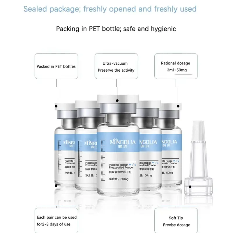 Placenta Freeze-dried Powder Essence Repair Facial Hydrating Nourishing Pore Shrinking Skin Rejuvenate Skin Care