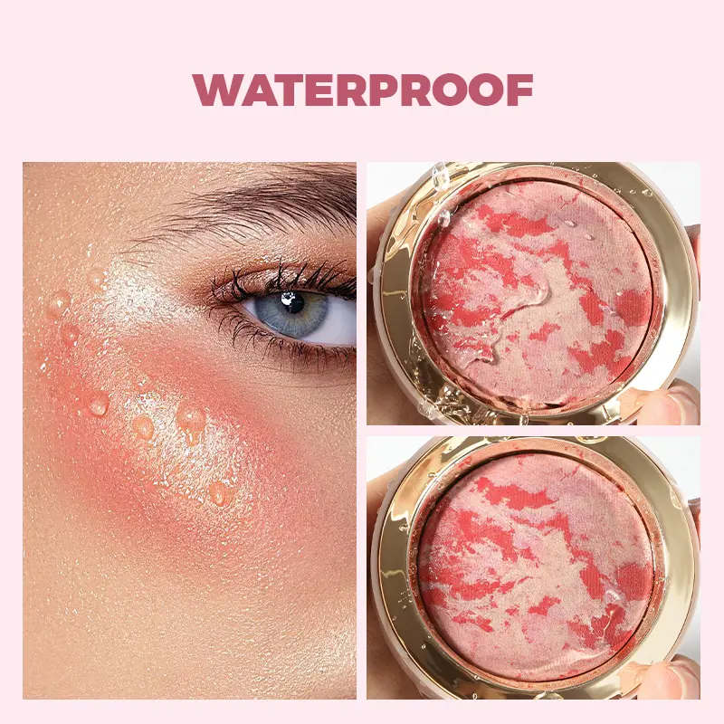 Pudaier Multi-purpose Brightening Glossy Blush Cream, suitable for daily makeup-holiday gift, easy to carry