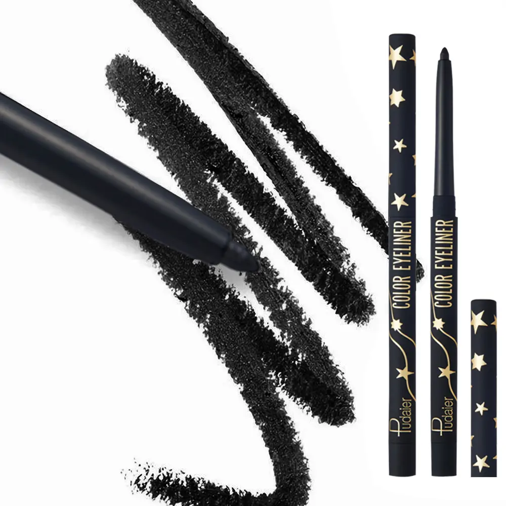 Waterproof long-lasting eyeliner gel pencil, no smudging when drawing the lower eyeliner, long-lasting and smooth, black