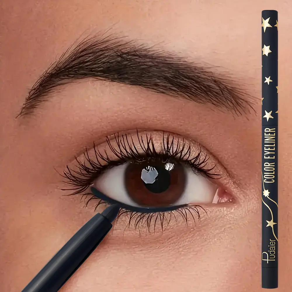 Waterproof long-lasting eyeliner gel pencil, no smudging when drawing the lower eyeliner, long-lasting and smooth, black