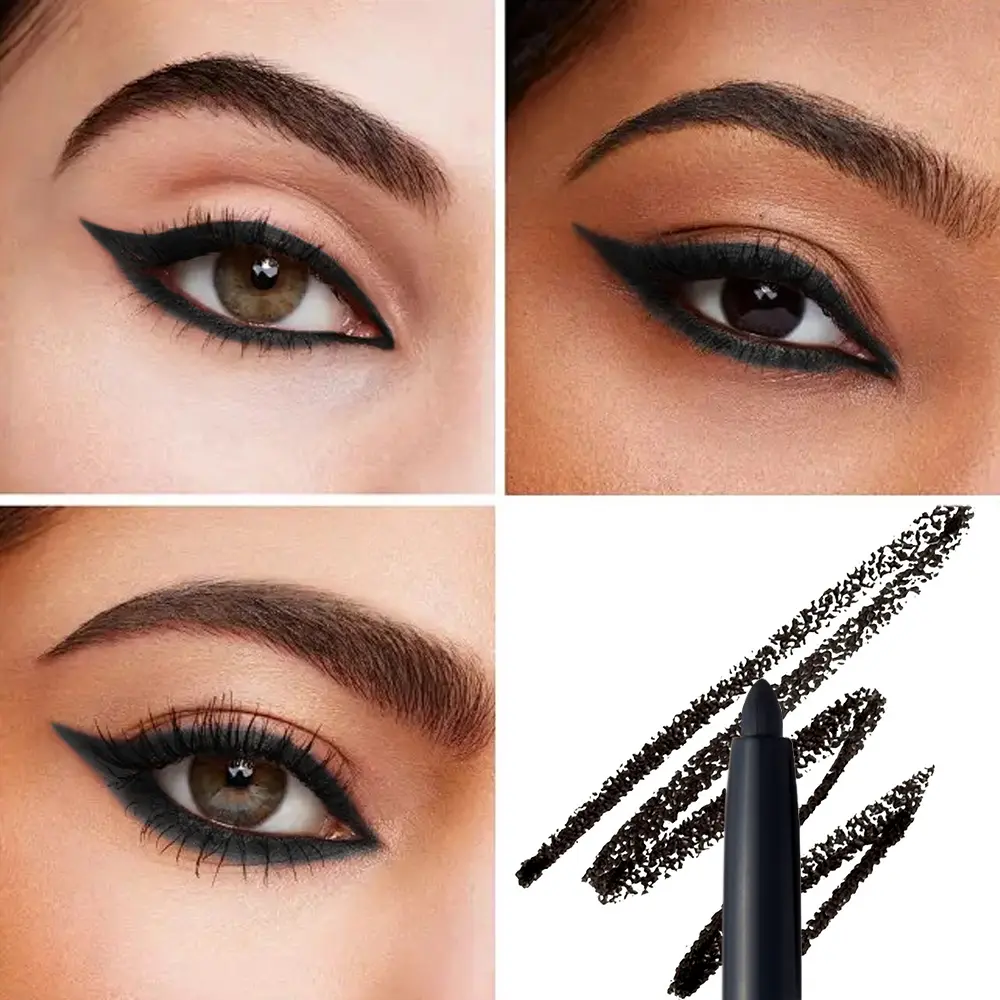 Waterproof long-lasting eyeliner gel pencil, no smudging when drawing the lower eyeliner, long-lasting and smooth, black