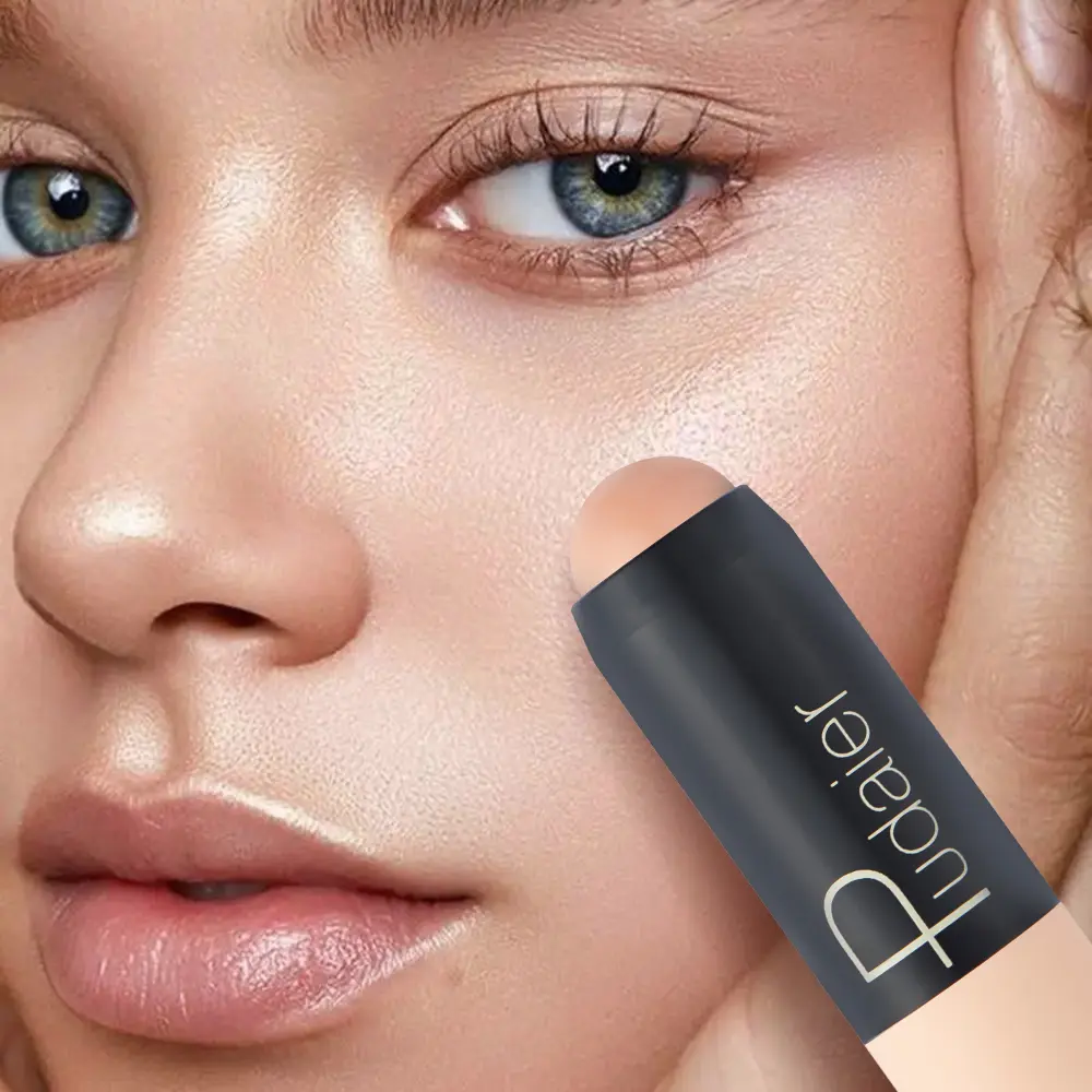 Foundation stick, perfectly covers freckles, acne marks, scars and dark circles on the face, can be used as a concealer and cont