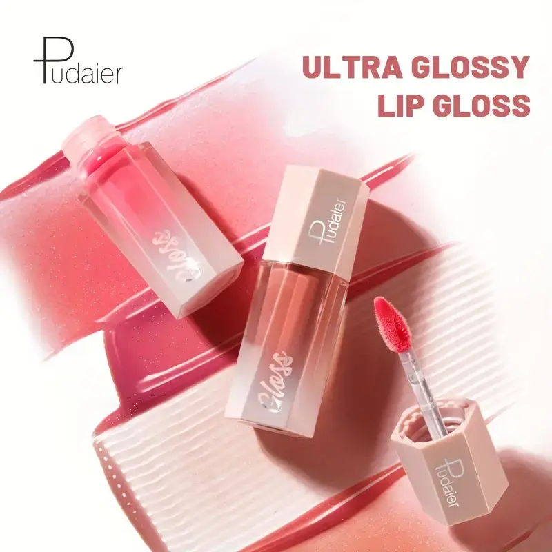 Glitter Liquid Lipstick, Shiny Finish, Smooth & Long-Lasting Waterproof Lip Oil, Gorgeous Lip Makeup Gift For Women