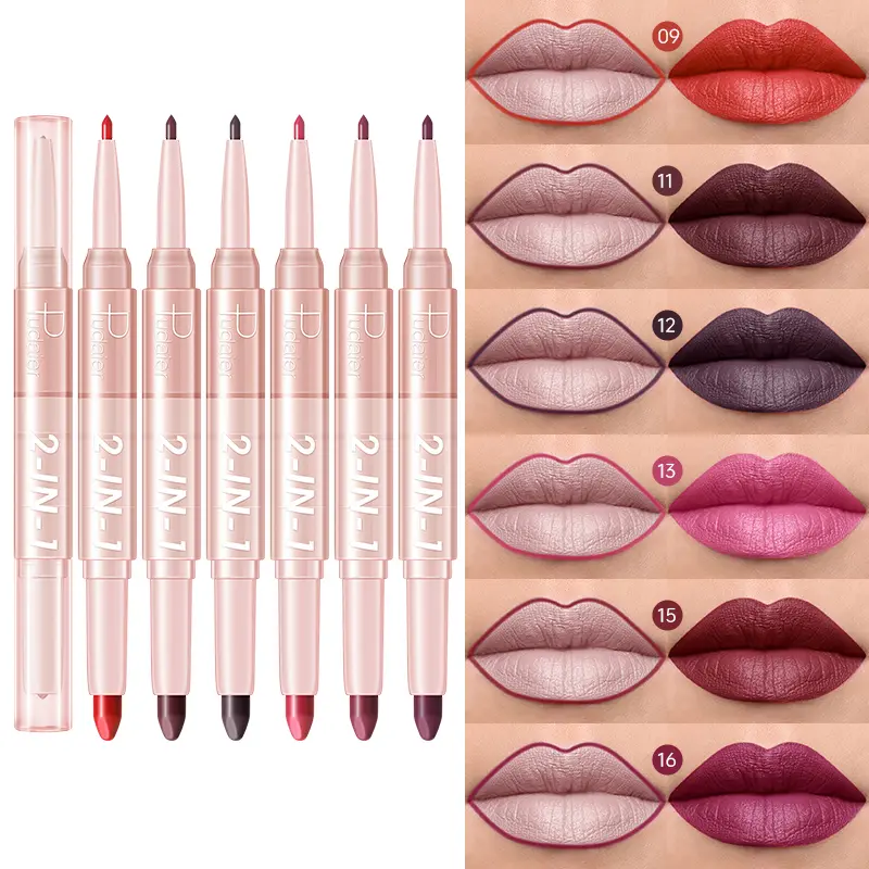 Pudaier 2 IN 1 Matte Lip Liner: Waterproof, durable, easy to apply, long-lasting, suitable for all skin types - perfect choice f
