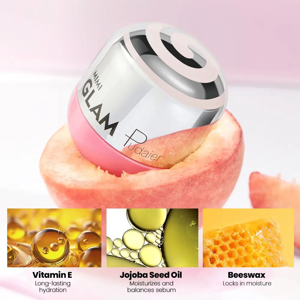 Lip balm, deeply moisturizing and soothing, fruit-flavored lip gloss lipstick, long-lasting nourishing and hydrating lip care li