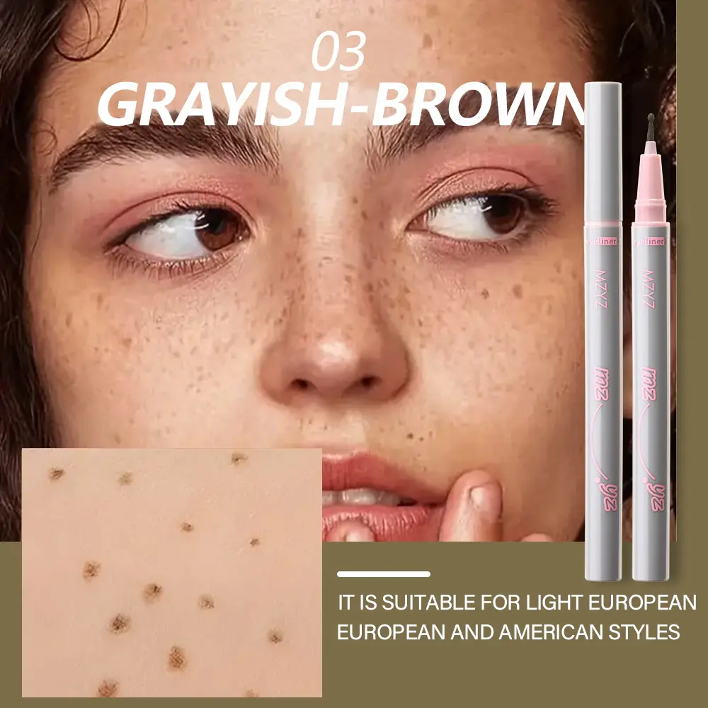 1PC Natural freckle pen, quick-drying waterproof freckle pen, realistic fake freckle pen