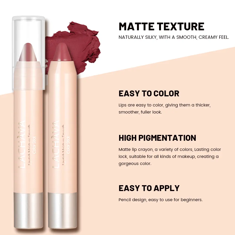 Long Lasting Hydrating Lipstick - Natural Look, Creamy Texture, All Skin Types Compatible