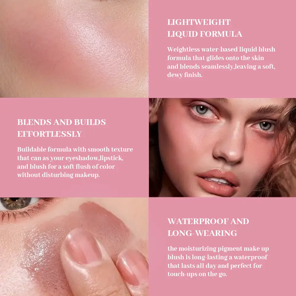 Multifunctional soft matte blush, 9 colors available, natural contour blush stick
