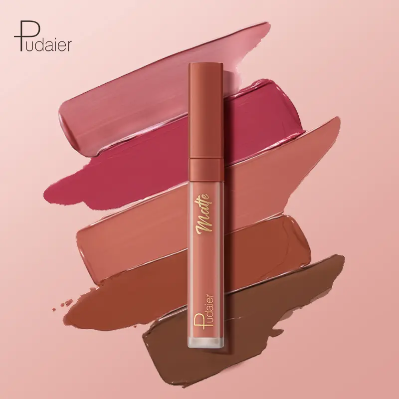 Pudaier Matte Lip Glaze Matte Lip Mud - Long-lasting non-stick cup non-fading waterproof lip gloss