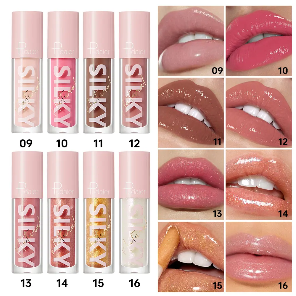 8 pcs set of mirror moisturizing lip glaze - glossy effect, moisturizing formula, long-lasting, not easy to fade, suitable for a