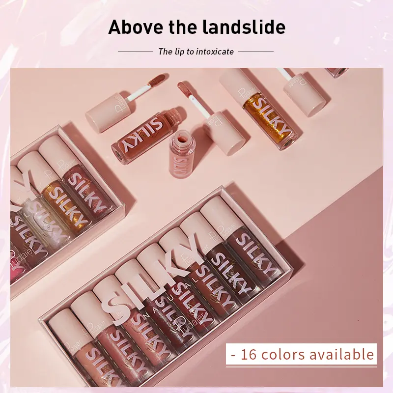 8 pcs set of mirror moisturizing lip glaze - glossy effect, moisturizing formula, long-lasting, not easy to fade, suitable for a