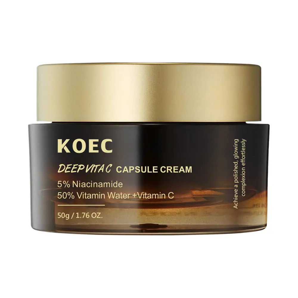 Vitamin C Capsule Face Cream Moisturizer Gel with Collagen  Niacinamide - Anti Wrinkles, Firming, Repairing, Hydrating Skin Care