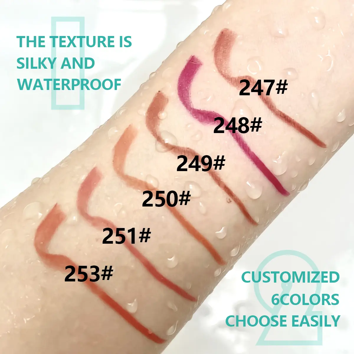6 Colors Lip Liner Matte Lipstick Pencil Contour Lip Makeup Sexy Red Long Lasting Moisturizer Lipliner Cosmetics