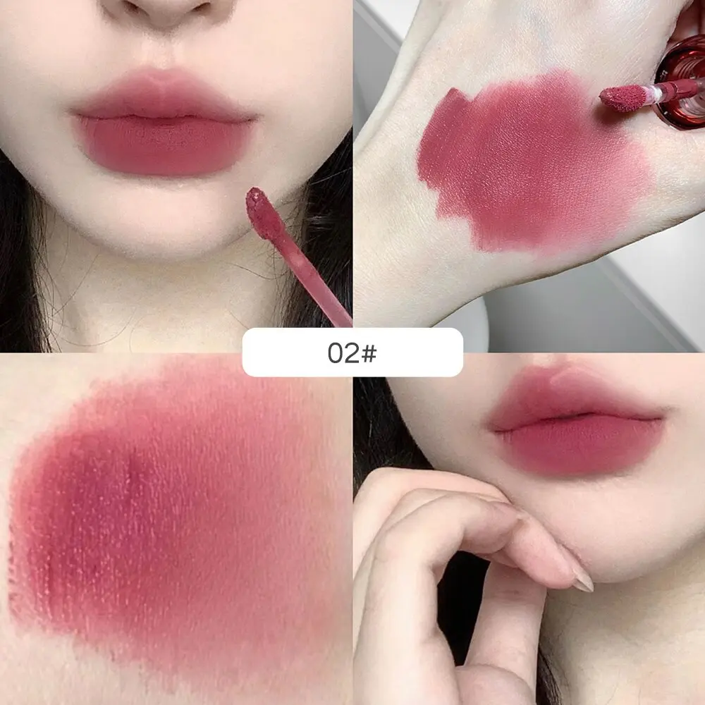 Artistic Soft Mist Mousse Lip Glaze Velvet Matte Lipstick Holding Makeup Not Easy to Sticky Cosmetics Lipstick
