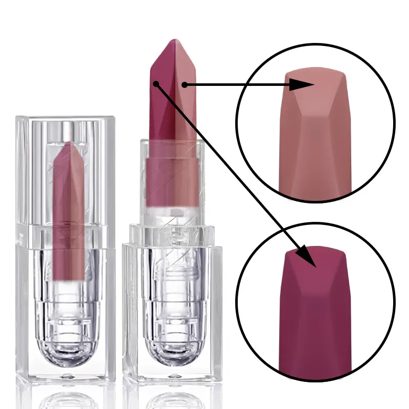 2 In 1 Lip Liner & Lipstick,Tapered Sharp End Long-Lasting Waterproof Lipliner,Matte Brown Velvet Lip Lip Combo Pencil Cosmetics