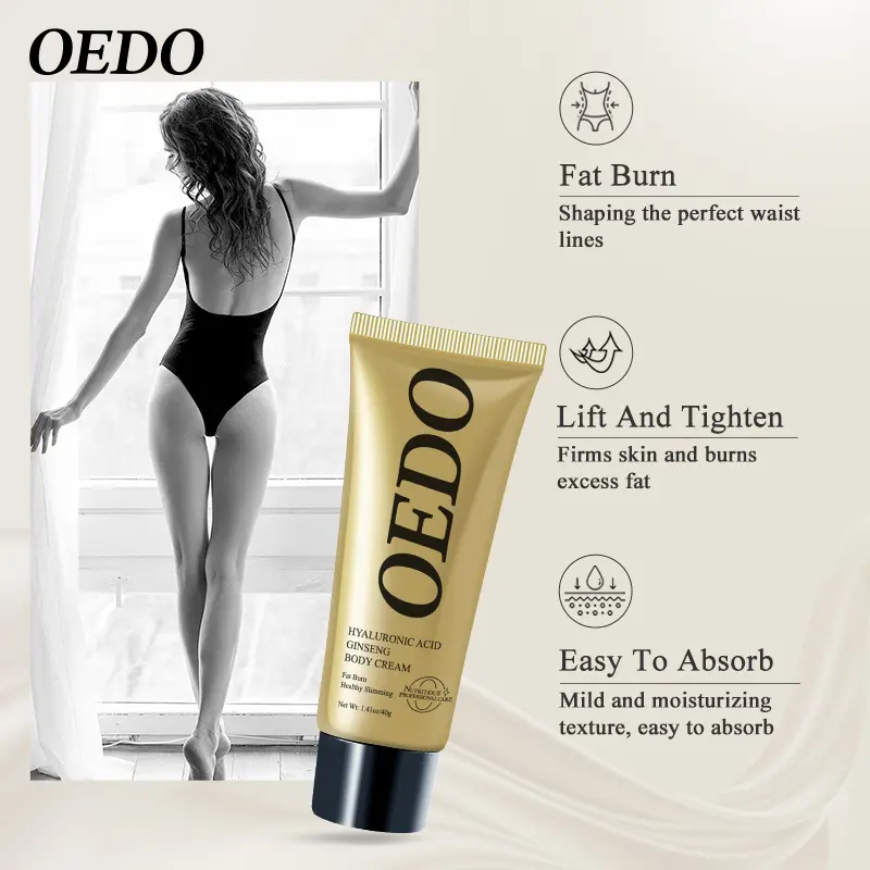 【Local Shipping】 Hyaluronic Acid Ginseng Anti Cellulite Shaping Create Body Shaping Cream Fat Burning Belly Skin Tighten Cream