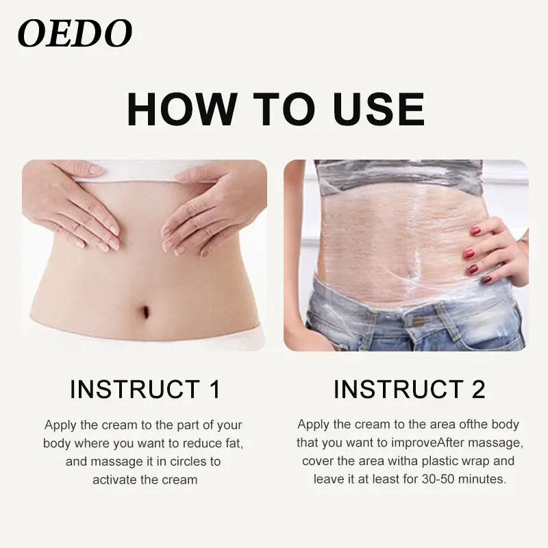 【Local Shipping】 Hyaluronic Acid Ginseng Anti Cellulite Shaping Create Body Shaping Cream Fat Burning Belly Skin Tighten Cream
