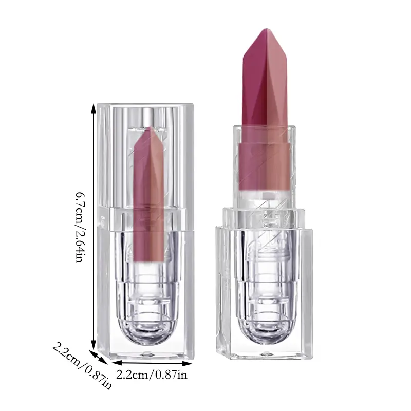 2 In 1 Lip Liner & Lipstick,Tapered Sharp End Long-Lasting Waterproof Lipliner,Matte Brown Velvet Lip Lip Combo Pencil Cosmetics